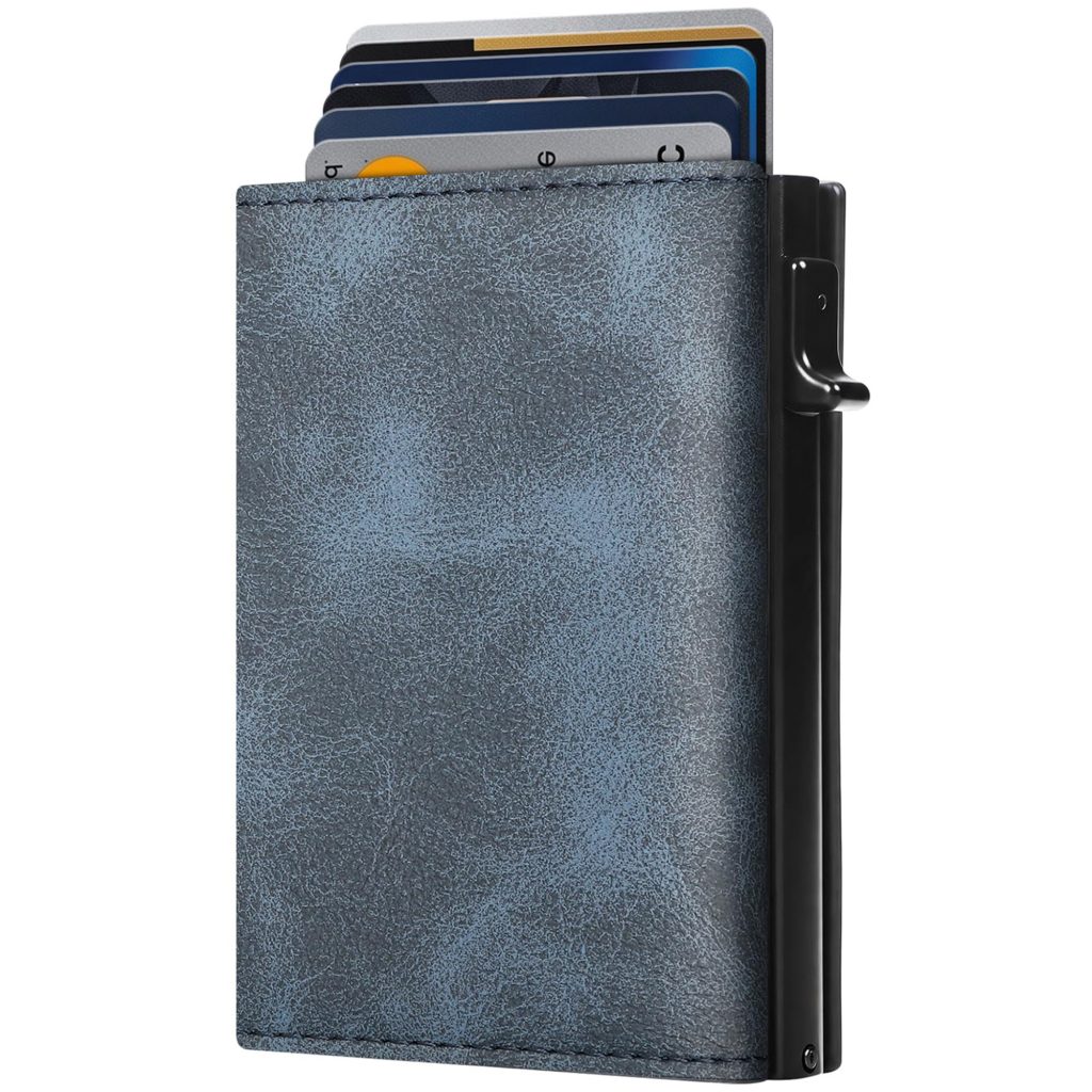 Aluminum RFID Blocking Pop Up Card Wallet
