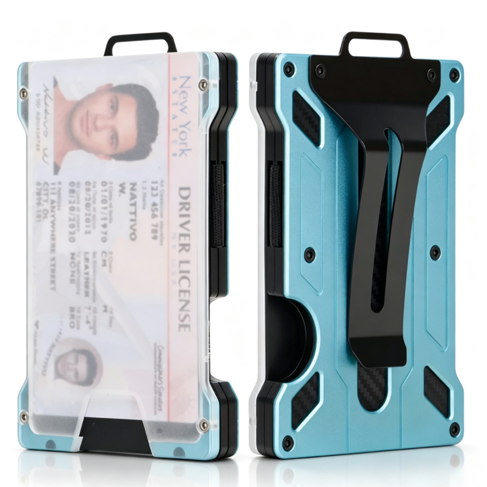 RFID Blocking Aluminum Card Badge Holder