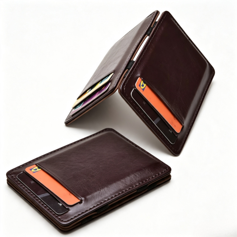 Slim Bifold PU Leather Card Holder Wallet