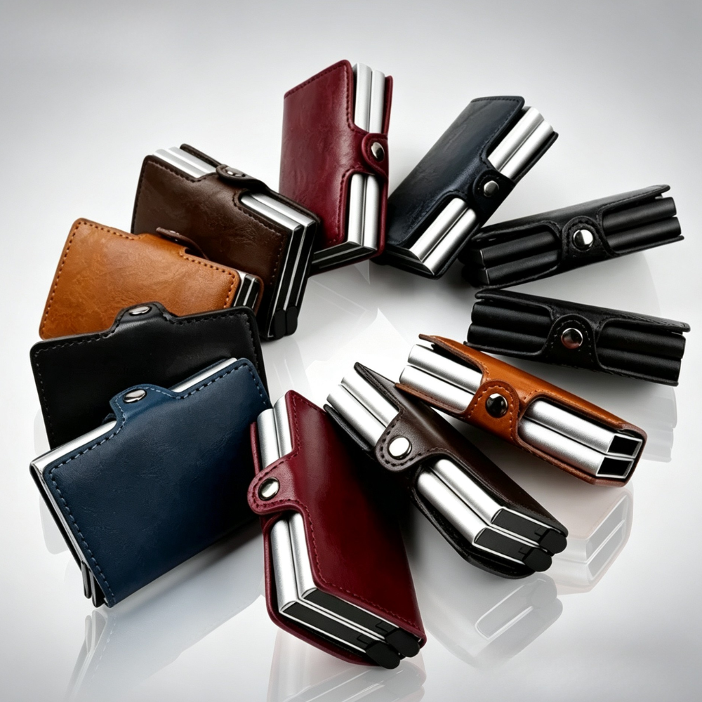 PU Leather Pop Up Card Wallet