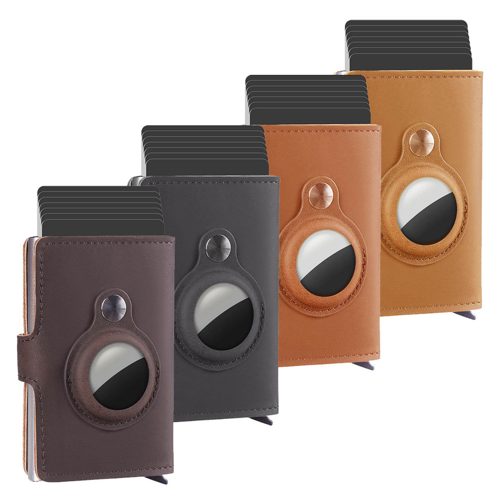 PU Leather Pop-Up Card Holder Wallet