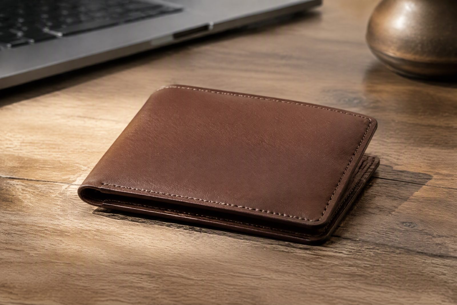 Slim wallets laid side by side for a leather, thickness, and price comparison