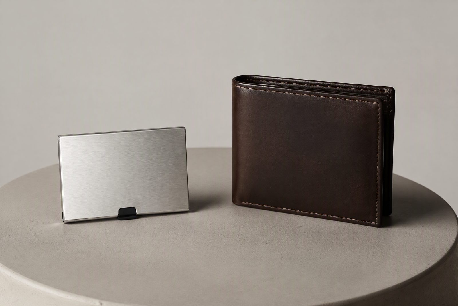 Side-by-side finish comparison of anodized aluminum wallet finishes from the top five picks