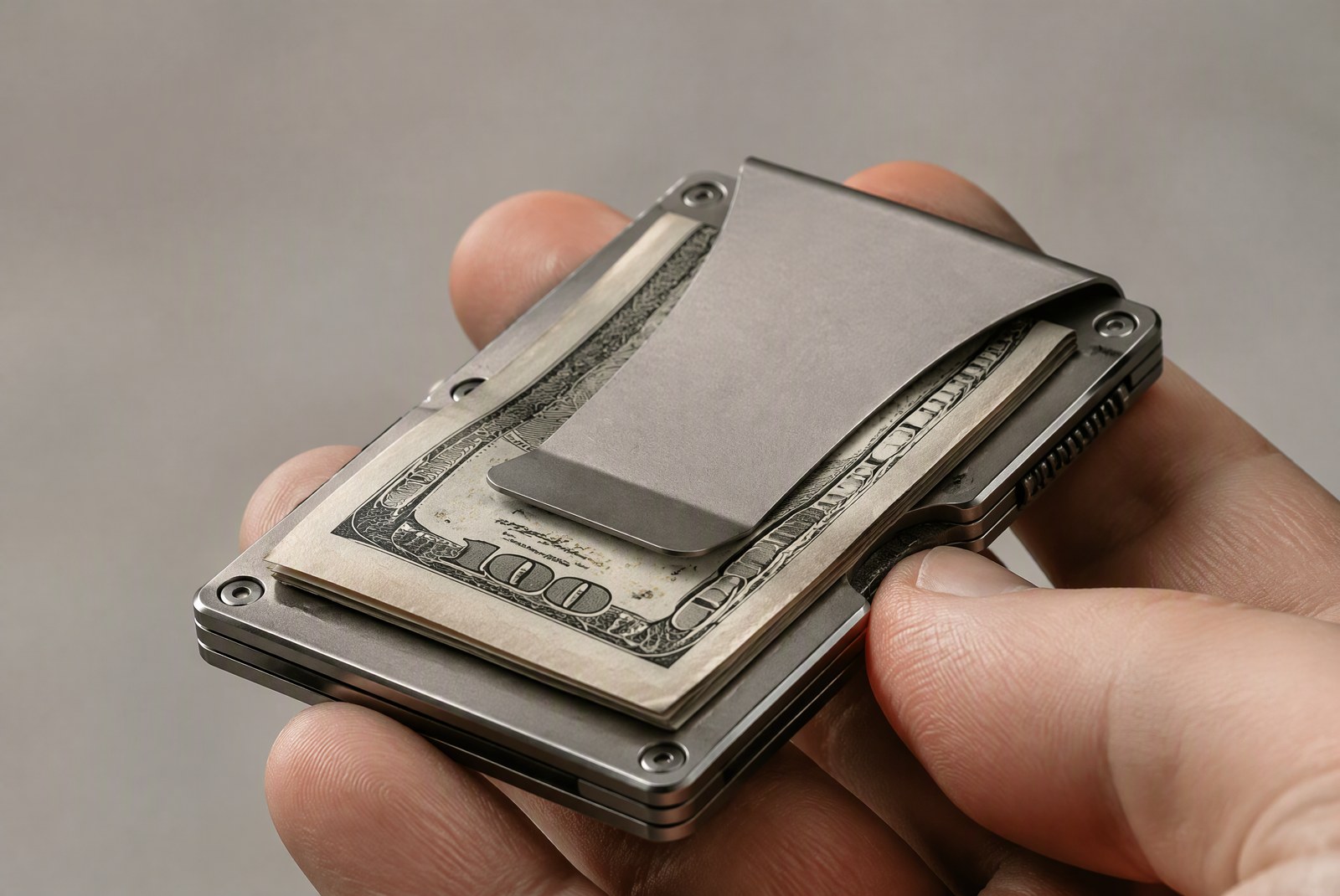 Custom money clip wallet: clip assembly and finish options at the factory workbench