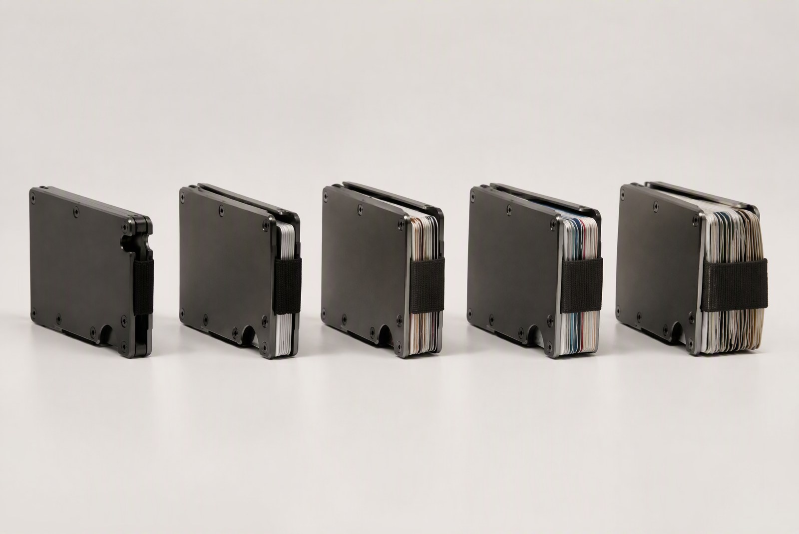 Ridge wallet vs alternatives: side-by-side card stack, thickness and weight comparison