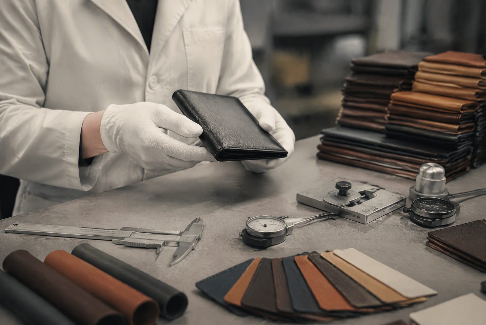 Quality control and compliance documentation at TOPWALLET's Dongguan facility